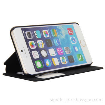 Flip Design Stand Leather Cover for iPhone6